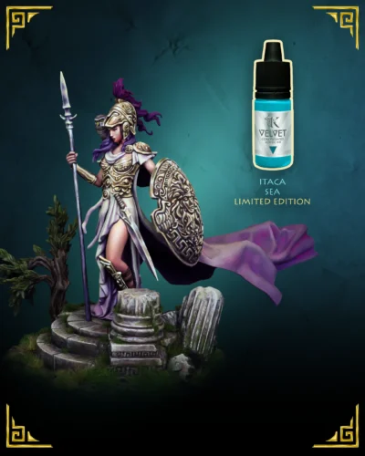 Athena Itaca Sea Mini Bundle, 75mm resin miniature with limited edition Kimera Kolors acrylic ink